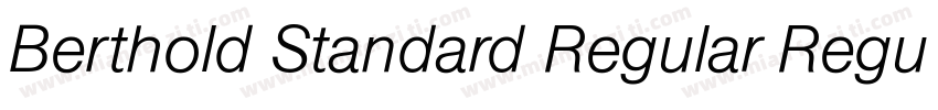 Berthold Standard Regular Regular字体转换